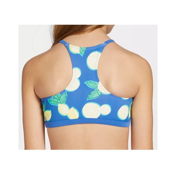 Girls DSG Core Swimsuit Top Blue Lemons XS 4-6 - Picture 2 of 6
